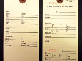 Mens Alteration 2-Part  Button Slot