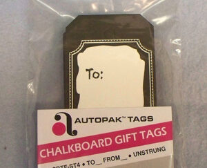 MINI-PACKS 50 PACK Black with White Chalkboard Border To_From Unstrung