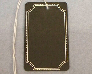 Black with White Chalkboard Border Strung