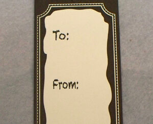 Black/White Chalkboard Border,"To_From" Unstrung