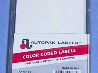 Blank White 1/2" Removable Adhesive Labels