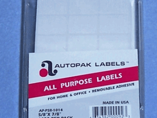 Blank White 5/8" x 7/8" Removable Adhesive Labels Sheeted