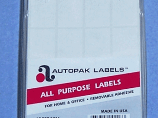 Blank White 3/4" x 1" Removable Adhesive Labels Sheeted