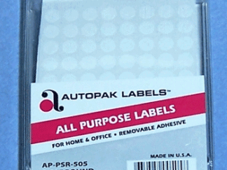 Blank White 5/16" Removable Adhesive Labels 1 1/4" Sheeted