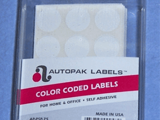 Blank White 3/4" Removable Adhesive Labels 3/4" 1M Per Roll