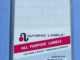 Blank White 1/2" x 3/4" Removable Adhesive Labels Sheeted