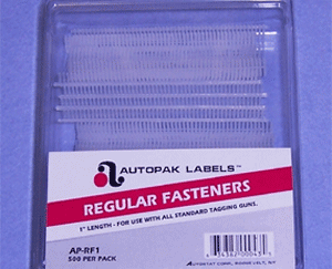 1" Regular Fasteners 50 Per Clip 500 Per Poly Bag