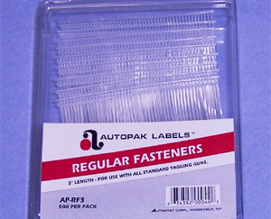 3" Regular Fasteners 50 Per Clip 500 Per Poly Bag