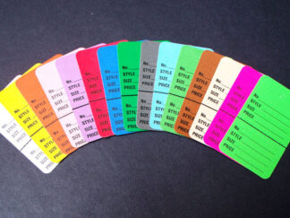 Large 2 Part Coupon Tags flour green Unstrung