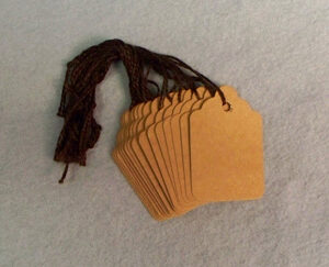 #6 Kraft Merchandise Tag Strung