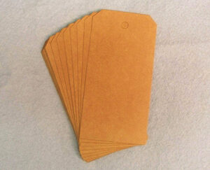 #5 Kraft Shipping Tag Unstrung