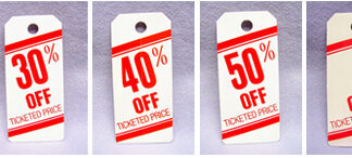 Percent-Off Drop Tags