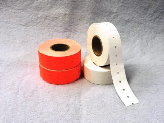 Tamper Proof Labels Fluorescent Red 1 line
