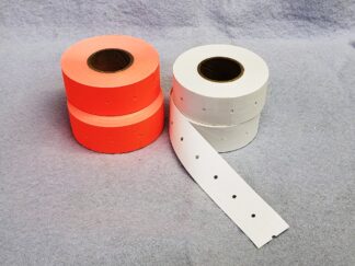 Tamper Proof Labels Fluorescent Red 2 line