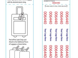 Luggage Peel-off Claim Tags