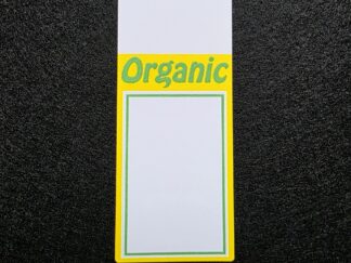 Organic<p>Shelf Talker Tag