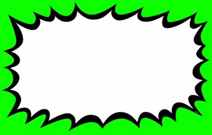 Border - Fluorescent Green|Black <p>Economy Price Cards